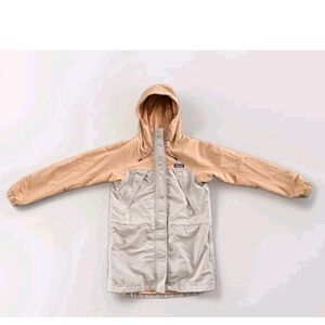 Patagonia Women's Peach Beige Skyforest Parka Hooded Raincoat Size Extra Small